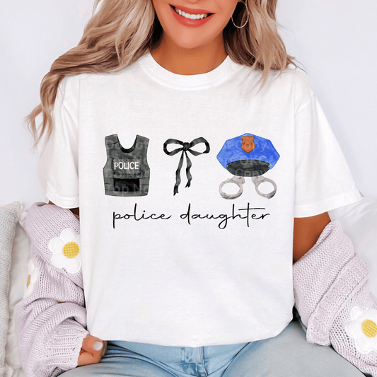 Police daughter DTF Transfer