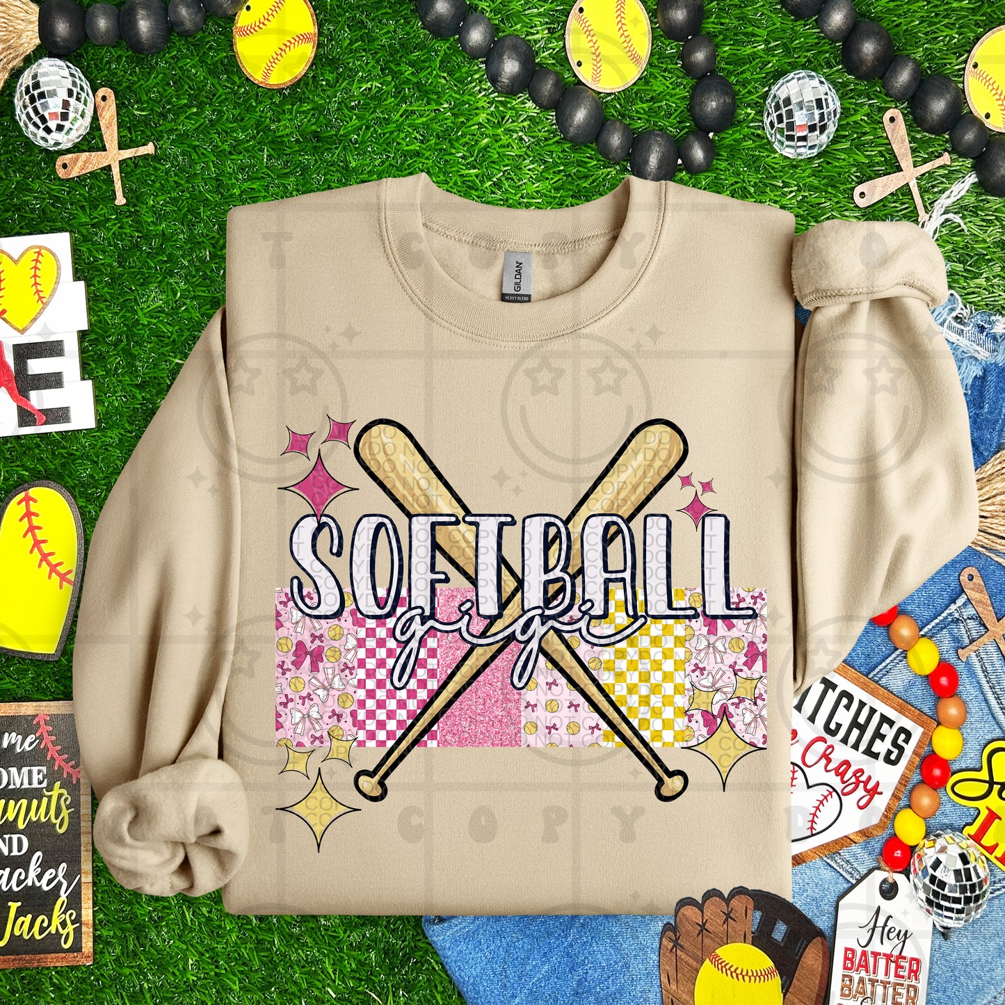 Softball Gigi DTF Transfer