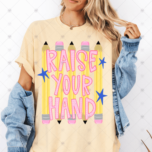 Raise Your Hand DTF Transfer