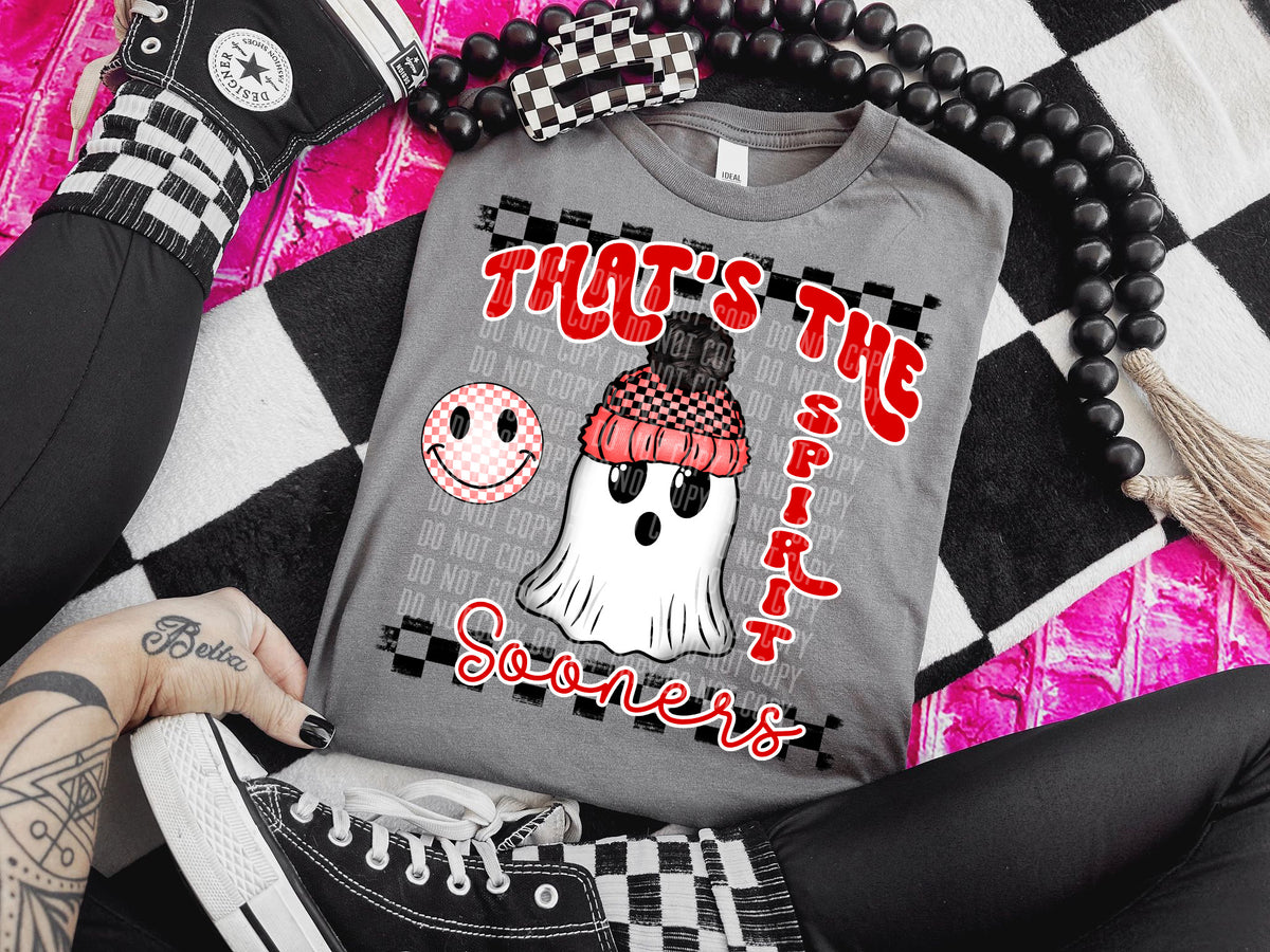 That’s the Sooner Spirit Ghost DTF Transfer