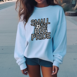 Small Town Big Pride Soccer - Faux Rhinestone DTF Transfer