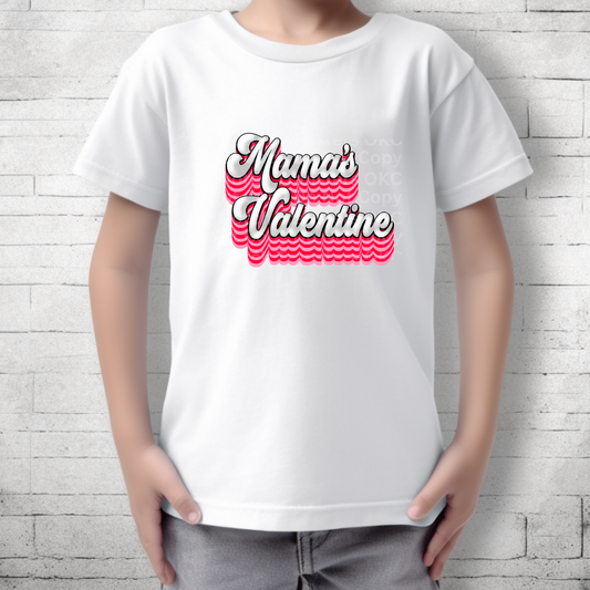 Mama's Valentine Pink DTF Transfer