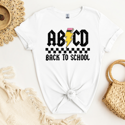 ABCD Back to School (Black) DTF Transfer