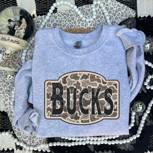 Bucks Camo Badge DTF Transfer