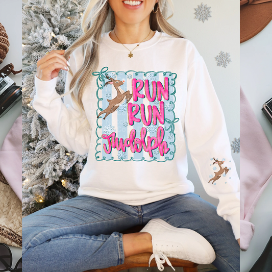 Run Run Rudolph DTF Transfer