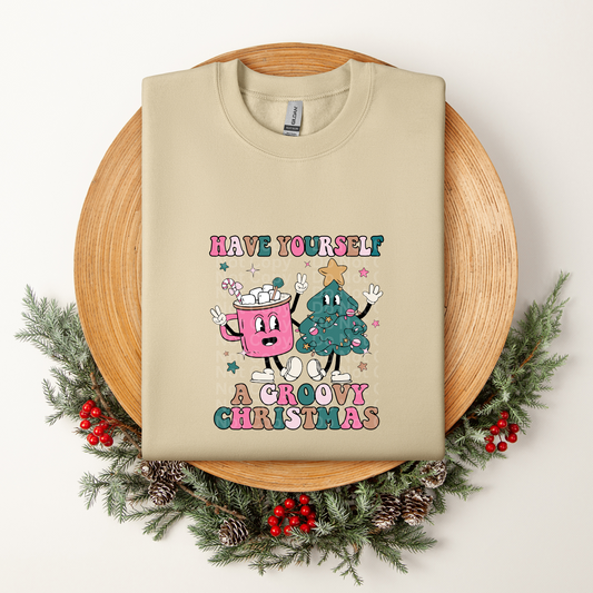 Have yourself a groovy Christmas DTF Transfer