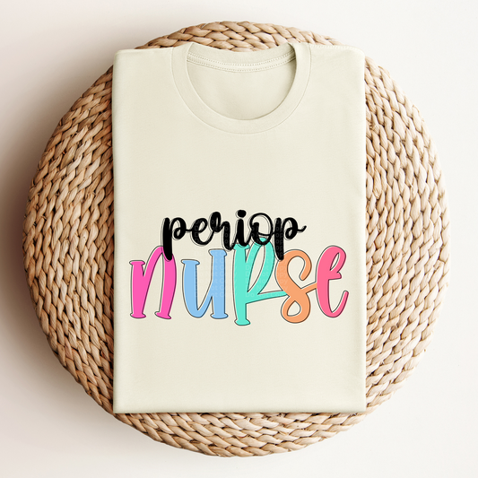 Periop Nurse - Colored Names/Occupations DTF Transfer