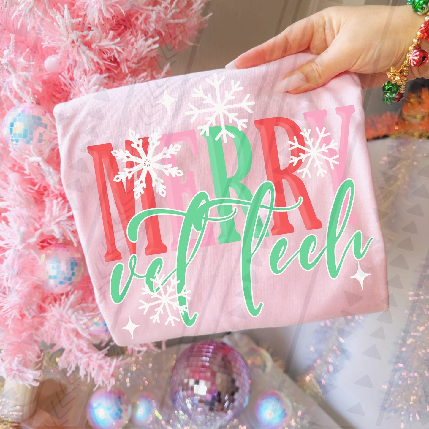 Merry Vet Tech DTF Transfer