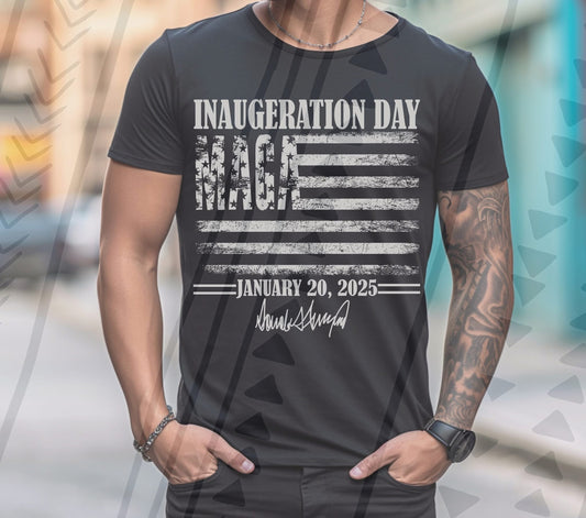 Inauguration Day MAGA Flag DTF Transfer