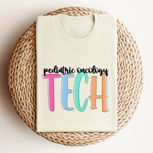 Pediatric Oncology Tech - Colored Names/Occupations DTF Transfer