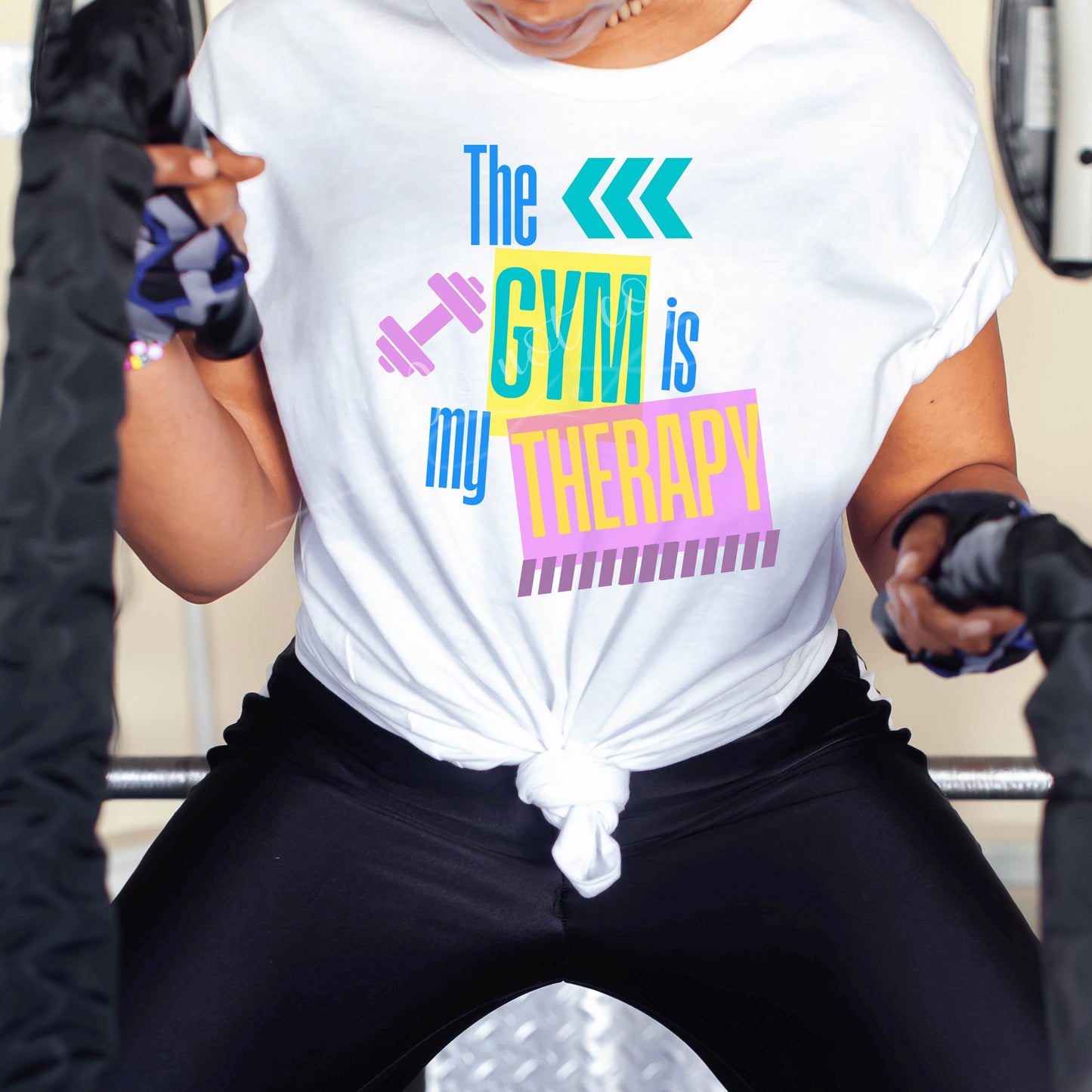 The Gym Is My Therapy DTF Transfer