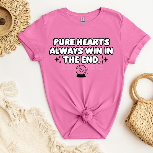 Pure Hearts Always Win DTF Transfer