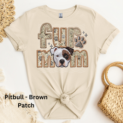 Pitbull - Brown Patch DTF Transfer