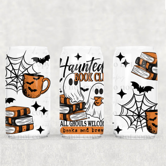 Haunted Book Club UV DTF 16oz Cup Wrap CSC_8_25