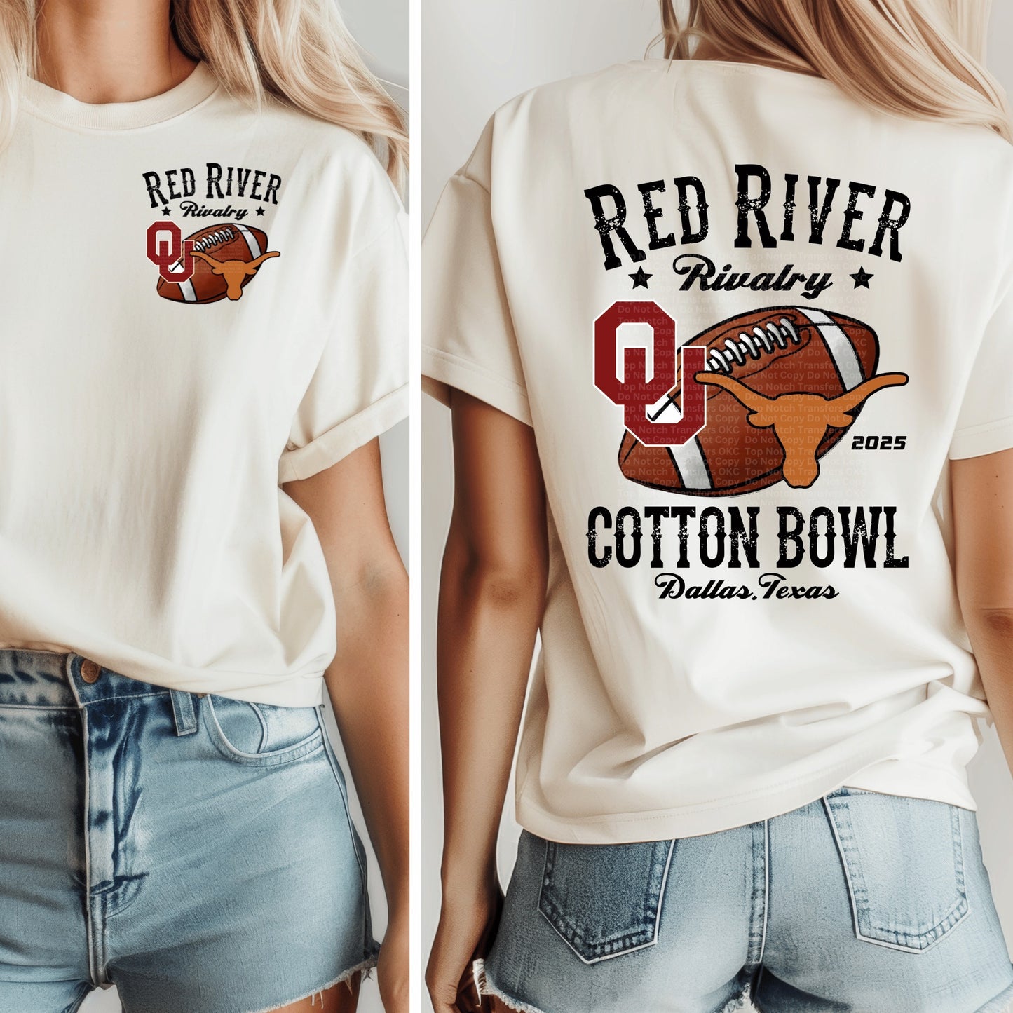 2025 Red River Rivalry DTF Transfer