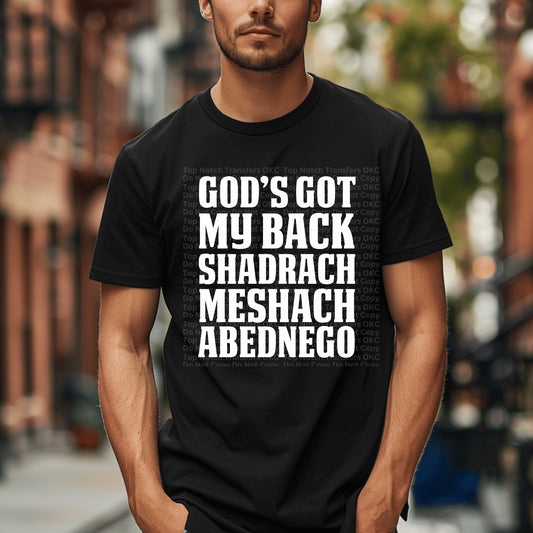 God’s Got My Back DTF Transfer