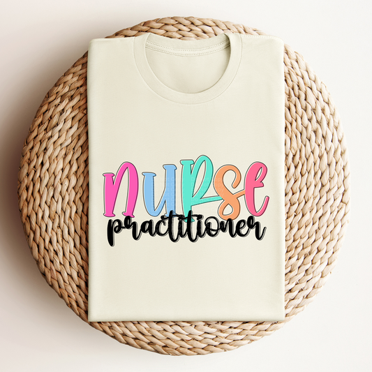 Nurse Practitioner - Colored Names/Occupations DTF Transfer