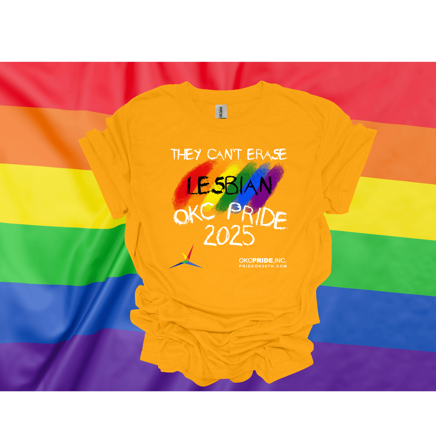 2025 OKC Pride T-Shirt- They Can’t Erase Lesbian