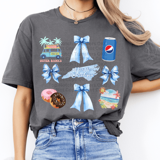 North Carolina - State Things Croquette DTF Transfer