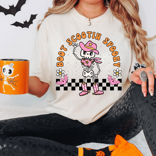 Boot Scootin Spooky DTF Transfer