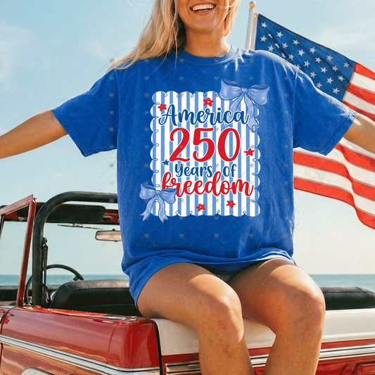 America 250 Years Of Freedom DTF Transfers