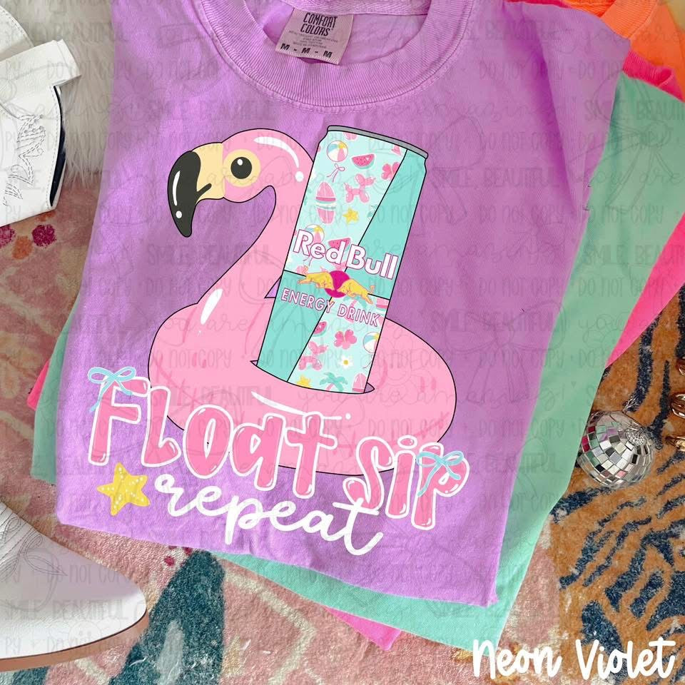 Float Sip Repeat DTF Transfer