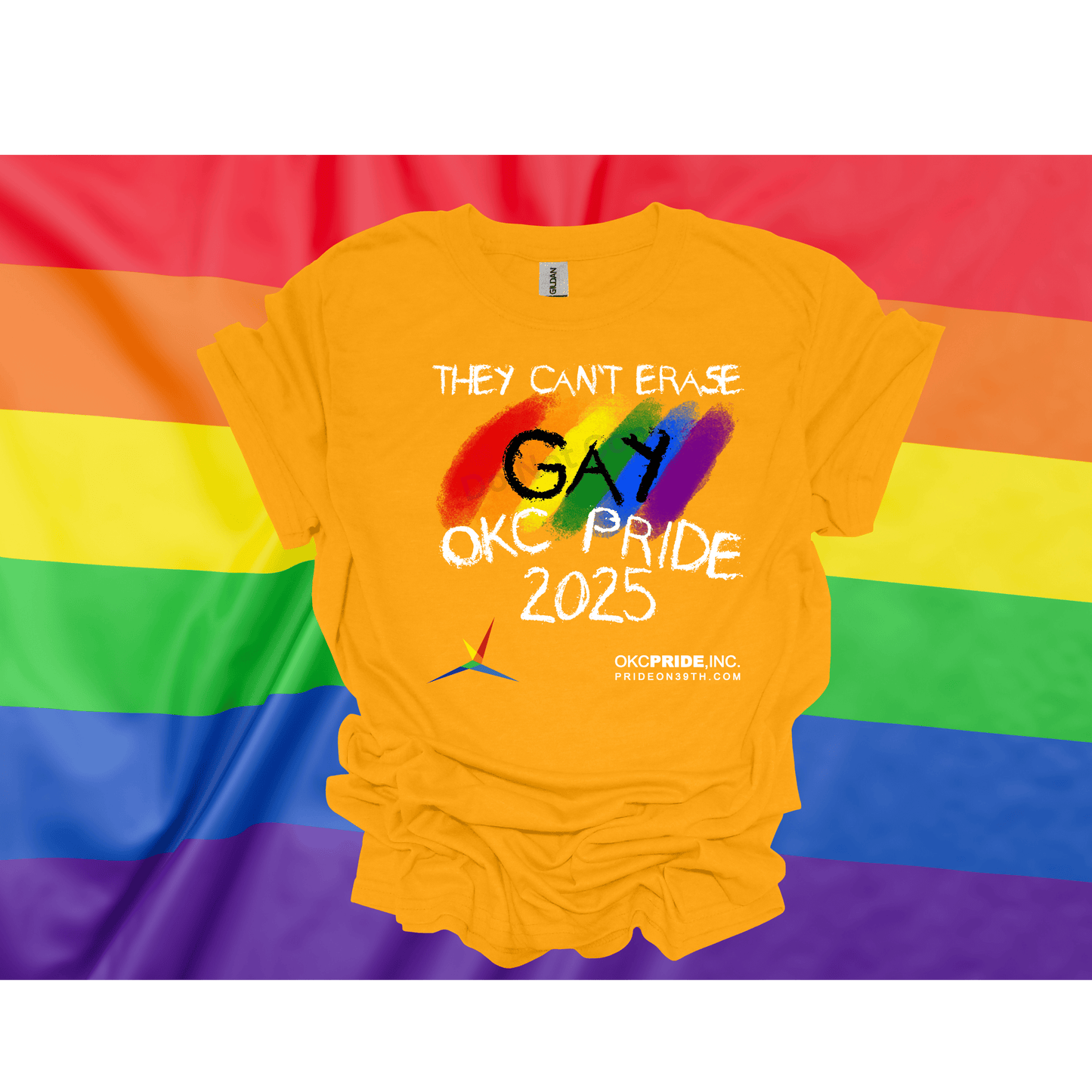2025 OKC Pride T-Shirt- They Can’t Erase Gay