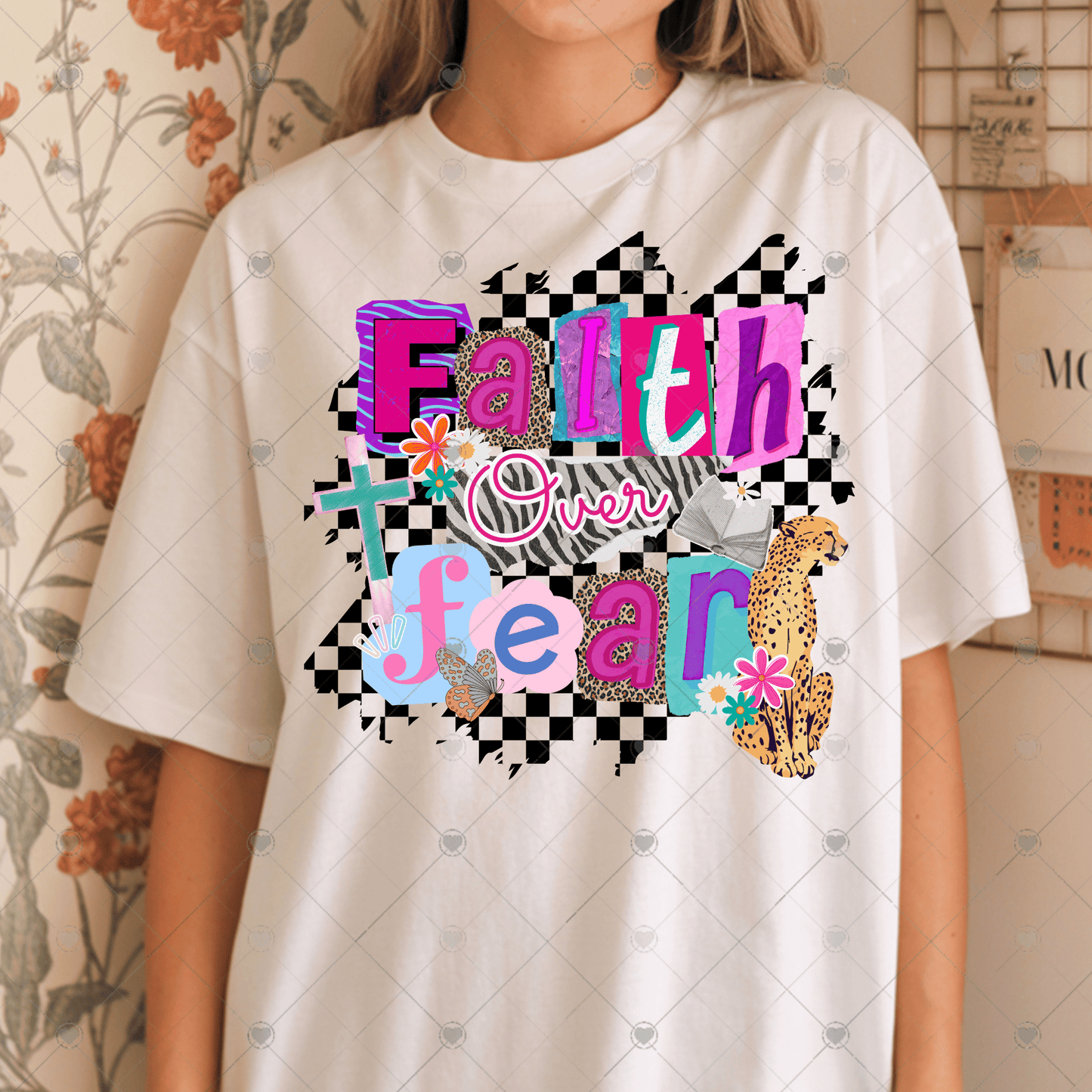 Faith Over Fear DTF Transfer