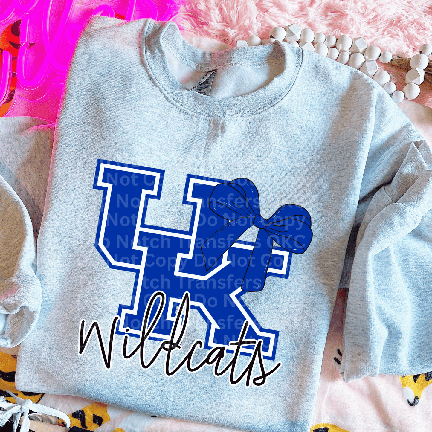 UK Wildcats w/Bow DTF Transfer