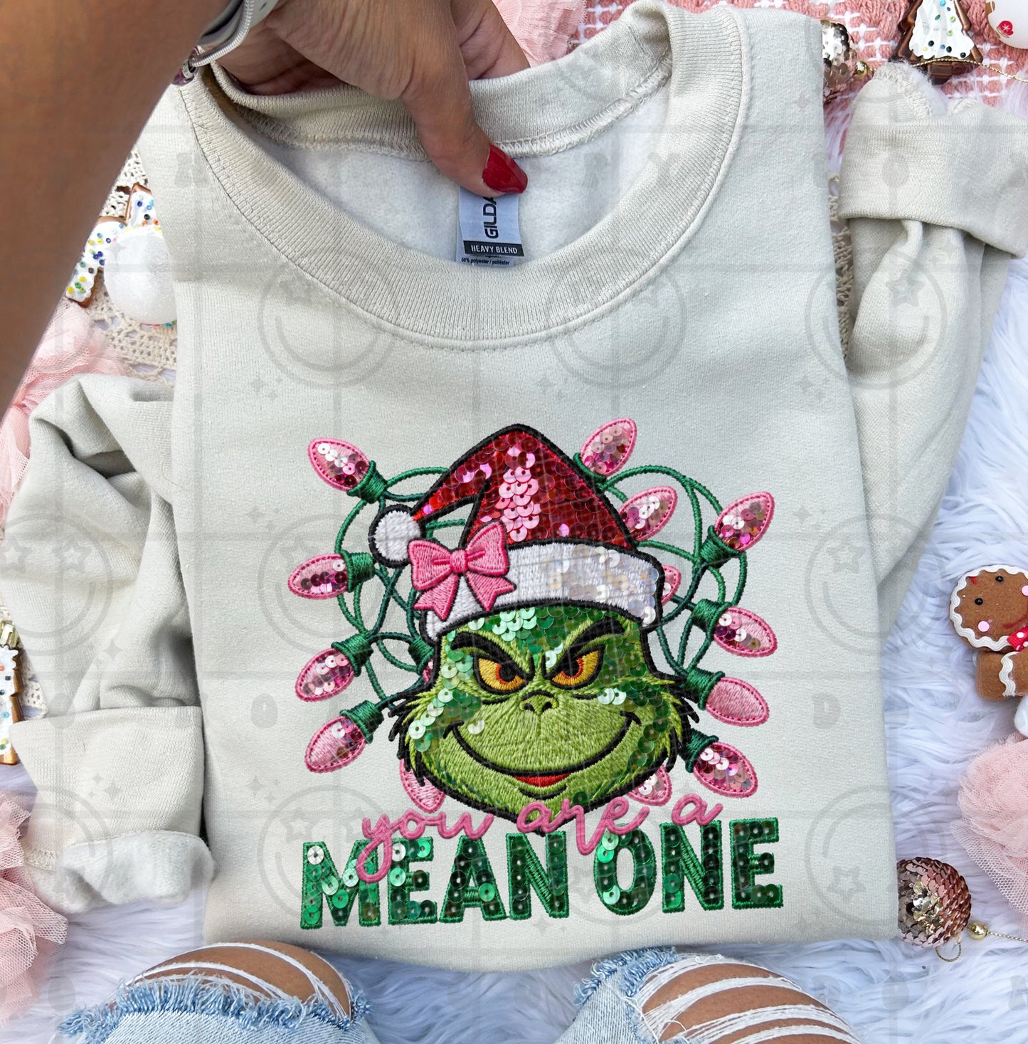 You are a Mean One DTF Transfer