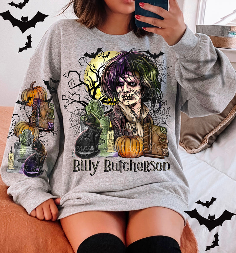 Billy Butcherson *Optional long sleeve design* DTF Transfer