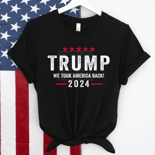 We took America Back DTF Transfer