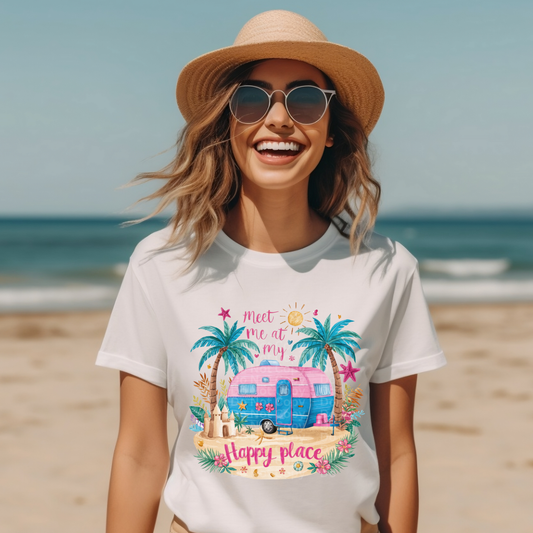Meet Me at My Happy Place Beach DTF Transfer