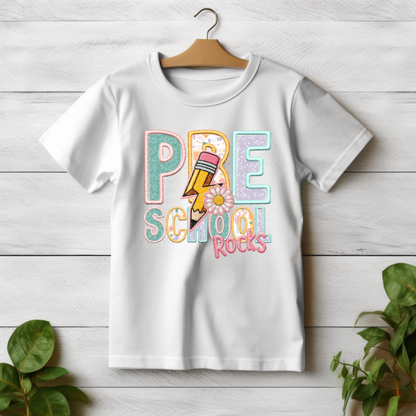 Pre-School Rocks (girl) - School Rocks DTF Transfer