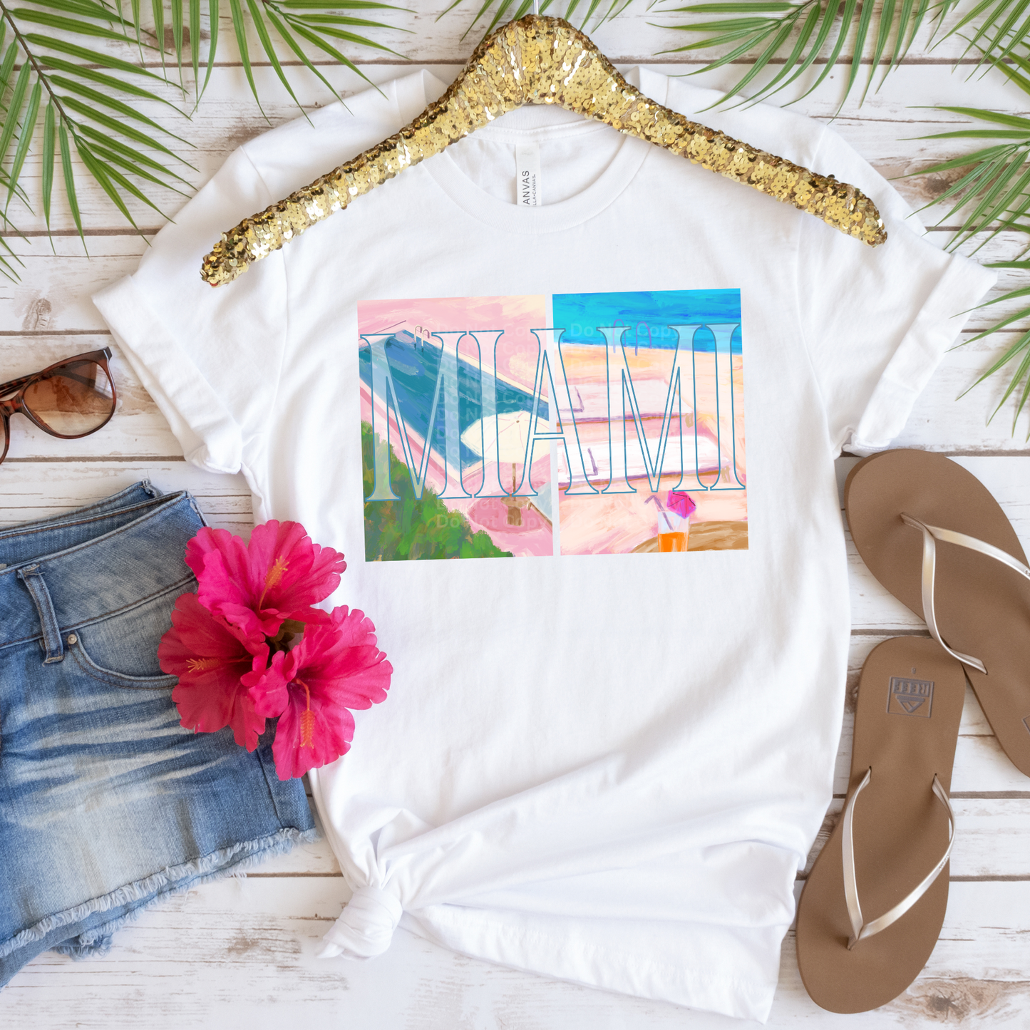 Miami - Painted Design DTF Transfer