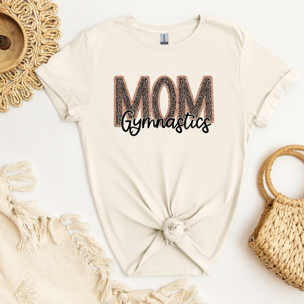 Gymnastics Mom Leopard Print DTF Transfer