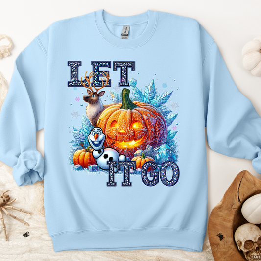 Let It Go Fairytale Pumpkin DTF Transfer