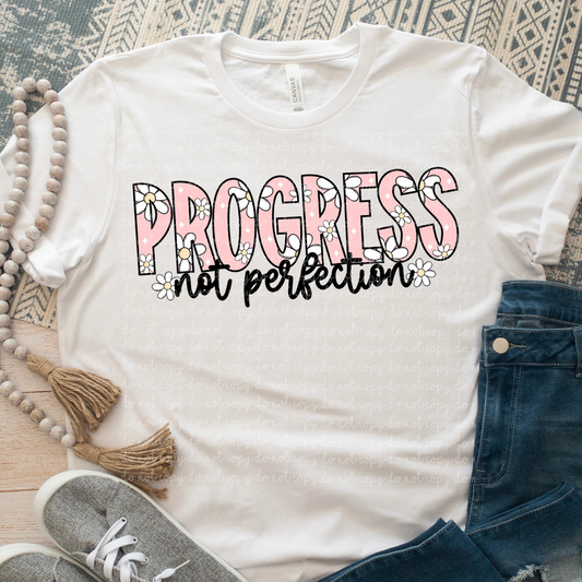 Progress Not Perfection DTF Transfer
