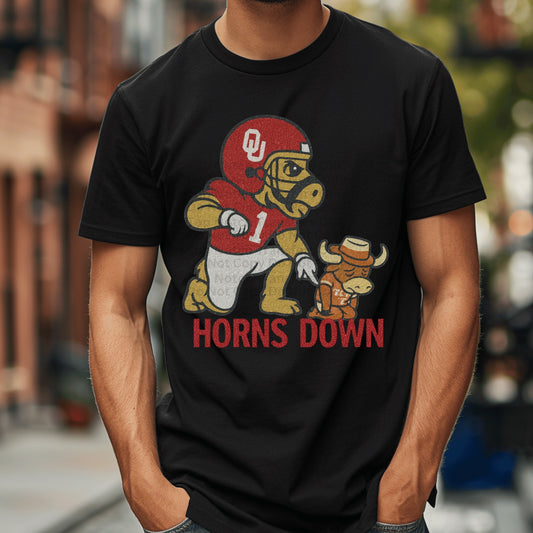Horns Down DTF Transfer