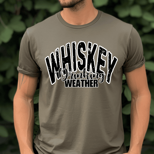 Whiskey Drinking Weather DTF Transfer