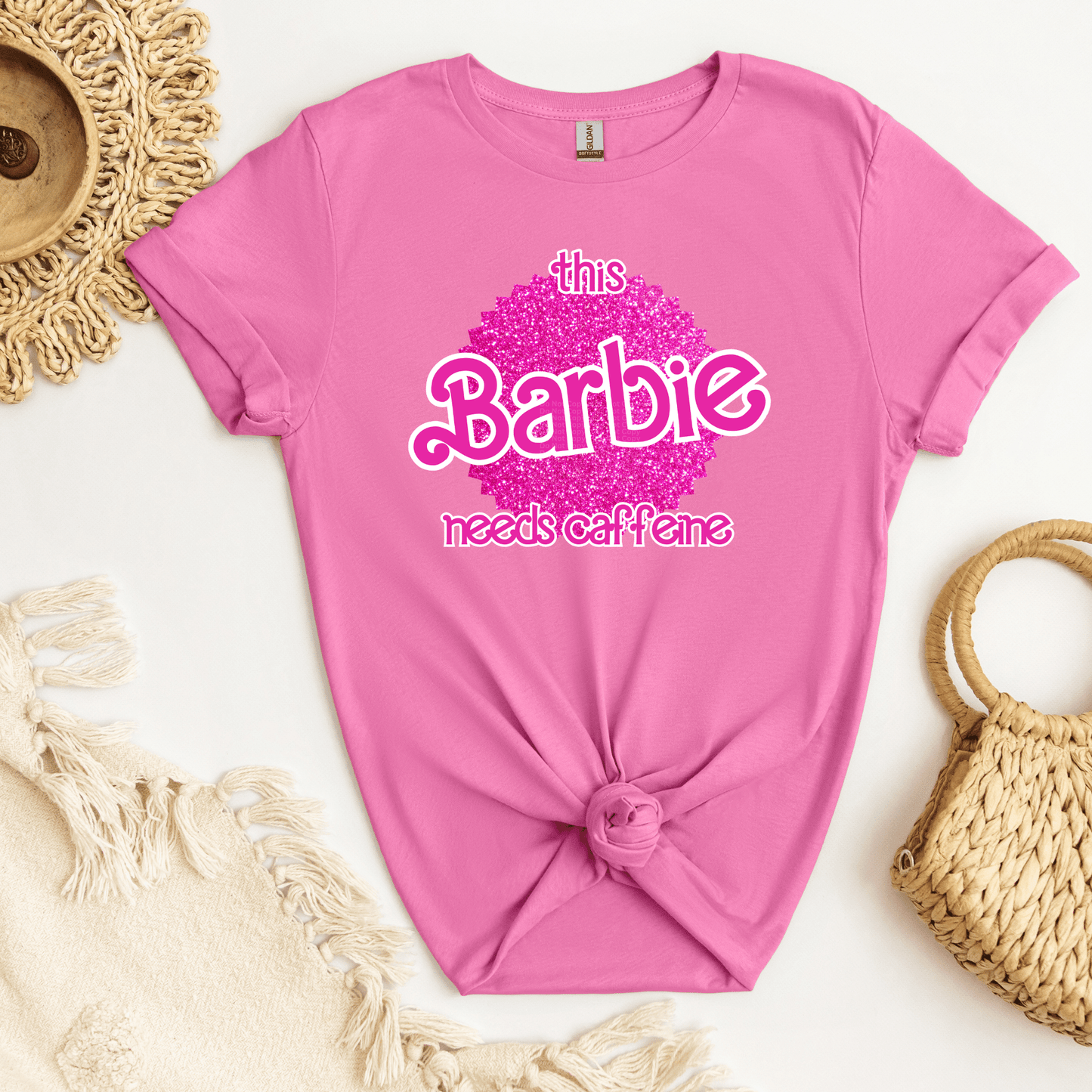 This Barb!e needs Caffeine DTF Transfer