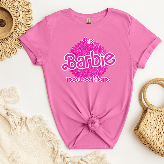 This Barb!e needs Caffeine DTF Transfer