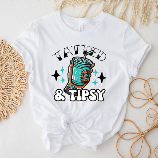 Tatted & Tipsy (Dark) DTF Transfer
