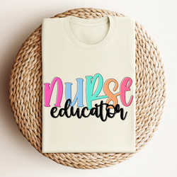 Nurse Educator - Colored Names/Occupations DTF Transfer
