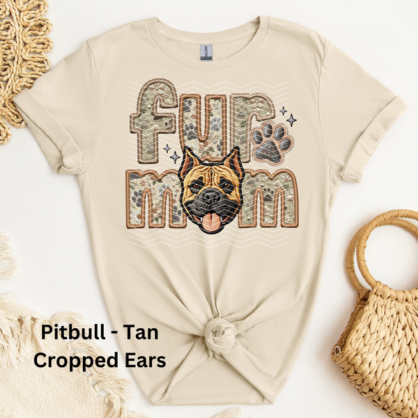 Pitbull - Tan Cropped Ears DTF Transfer