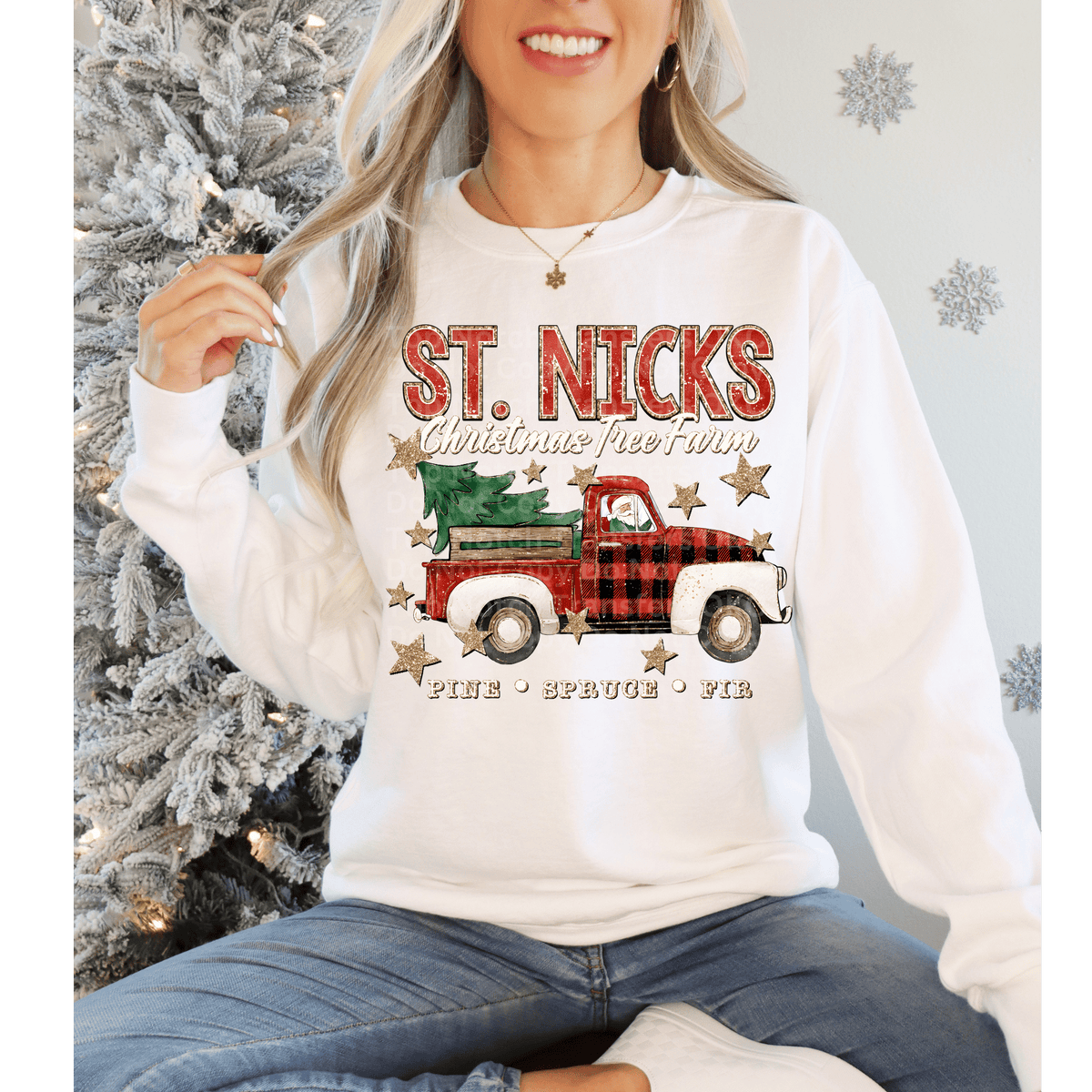 St. Nick’s Christmas Tree Farm DTF Transfer