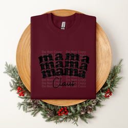 Mama Claus Blk DTF Transfer