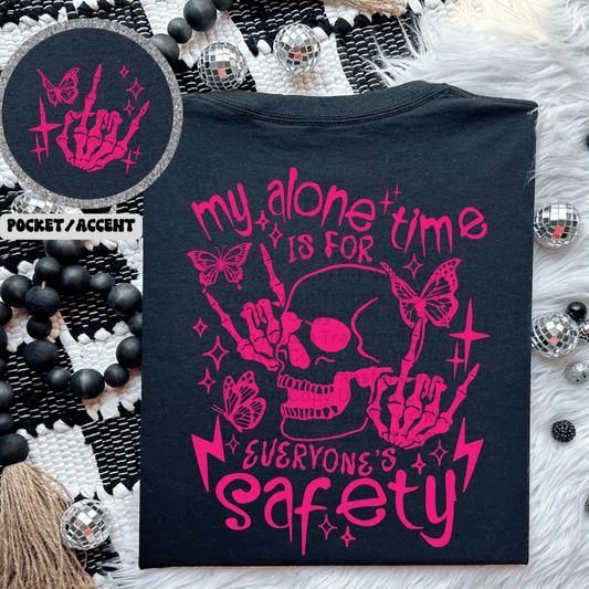 My Alone Time- Pink DTF Transfer
