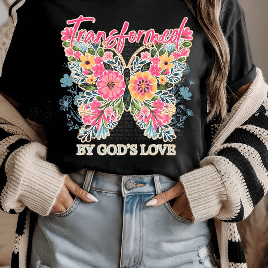 Transformed by God’s Love DTF Transfer