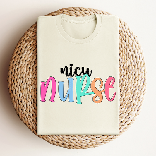 Nicu Nurse - Colored Names/Occupations DTF Transfer
